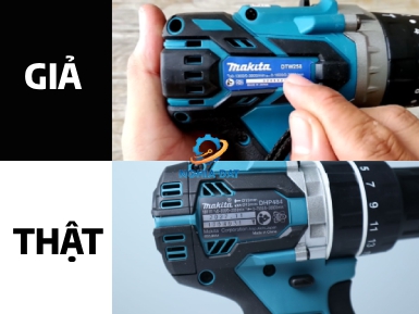 Cách phân biệt máy khoan pin Makita chính hãng